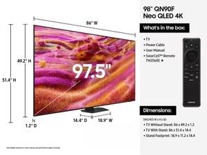 Picture of Samsung 98" Neo QLED QN90F TV