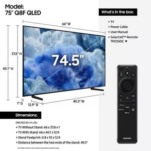 Picture of Samsung 75" QLED Q8F TV