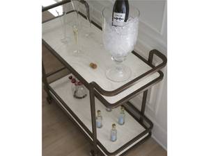Picture of Aged Gold Bar Cart