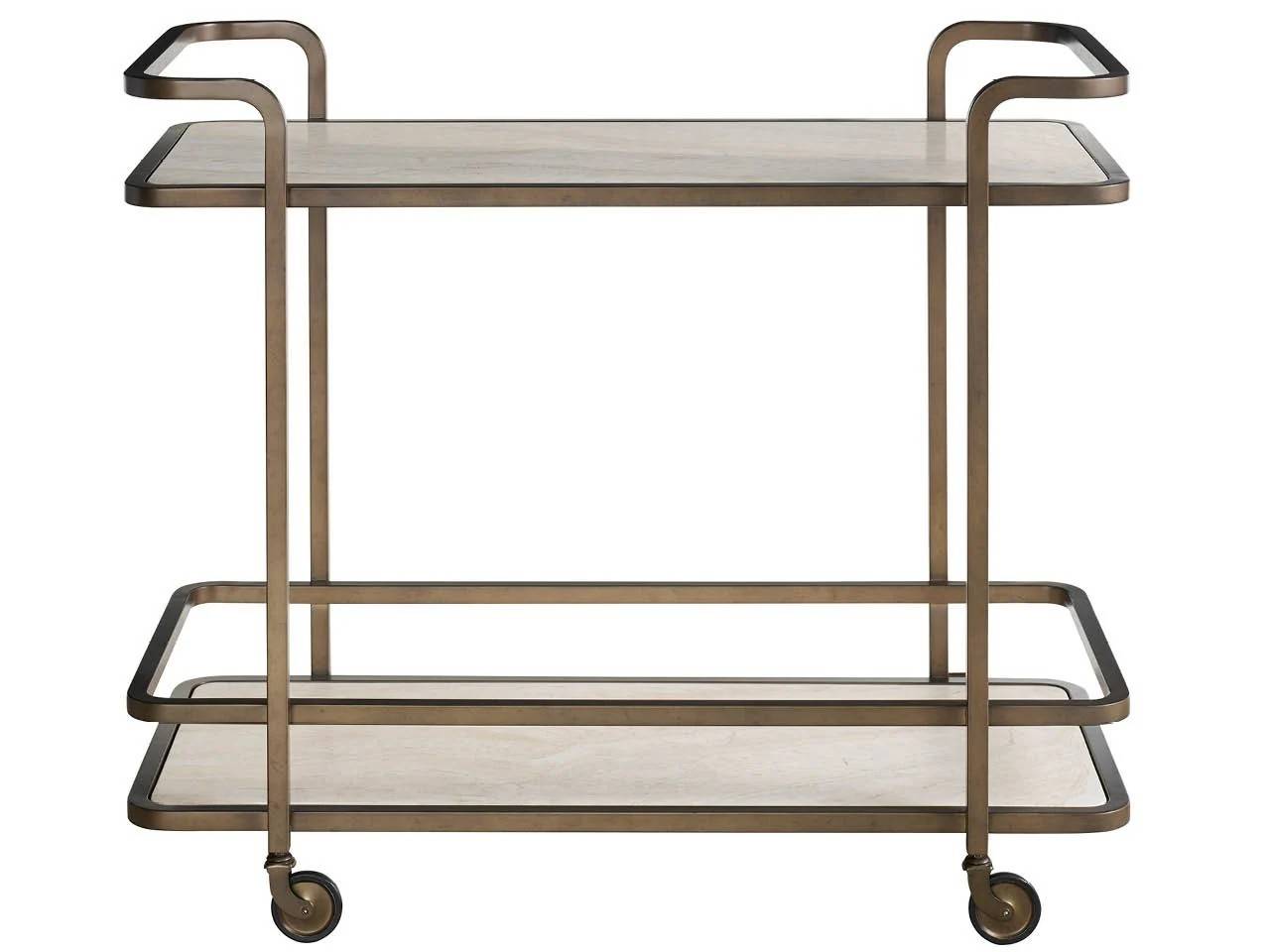 Picture of Aged Gold Bar Cart