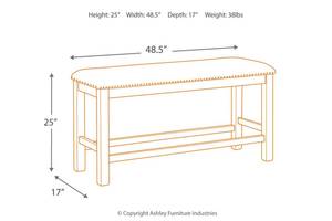 Picture of Moriville Counter Height Dining Bench