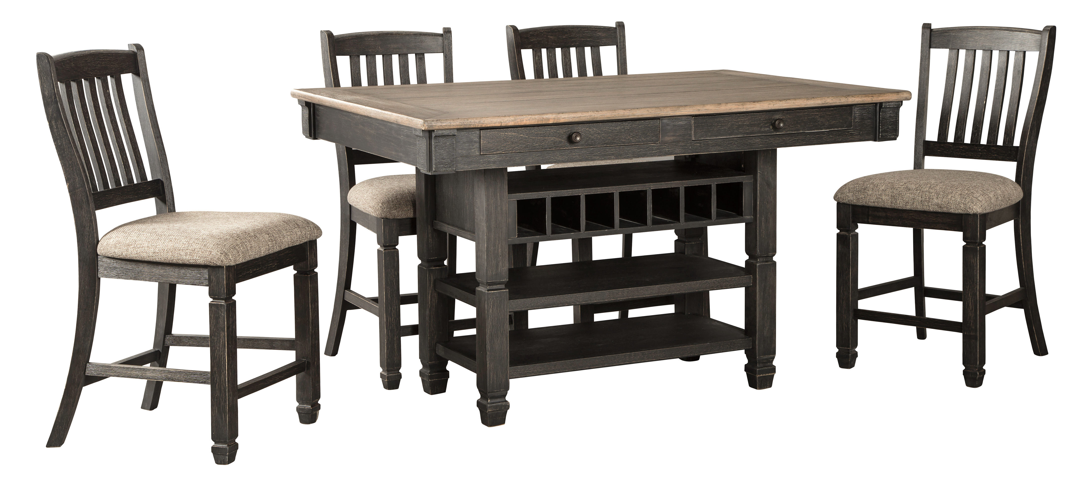 Picture of Tyler Creek Counter Height Dining Table & 4 Stools