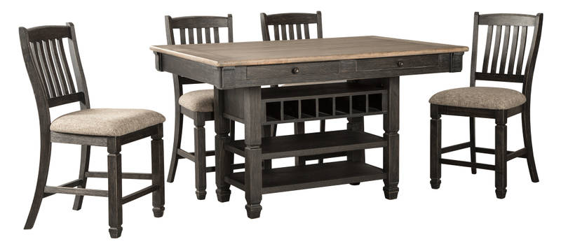 Picture of Tyler Creek Counter Height Dining Table & 4 Stools