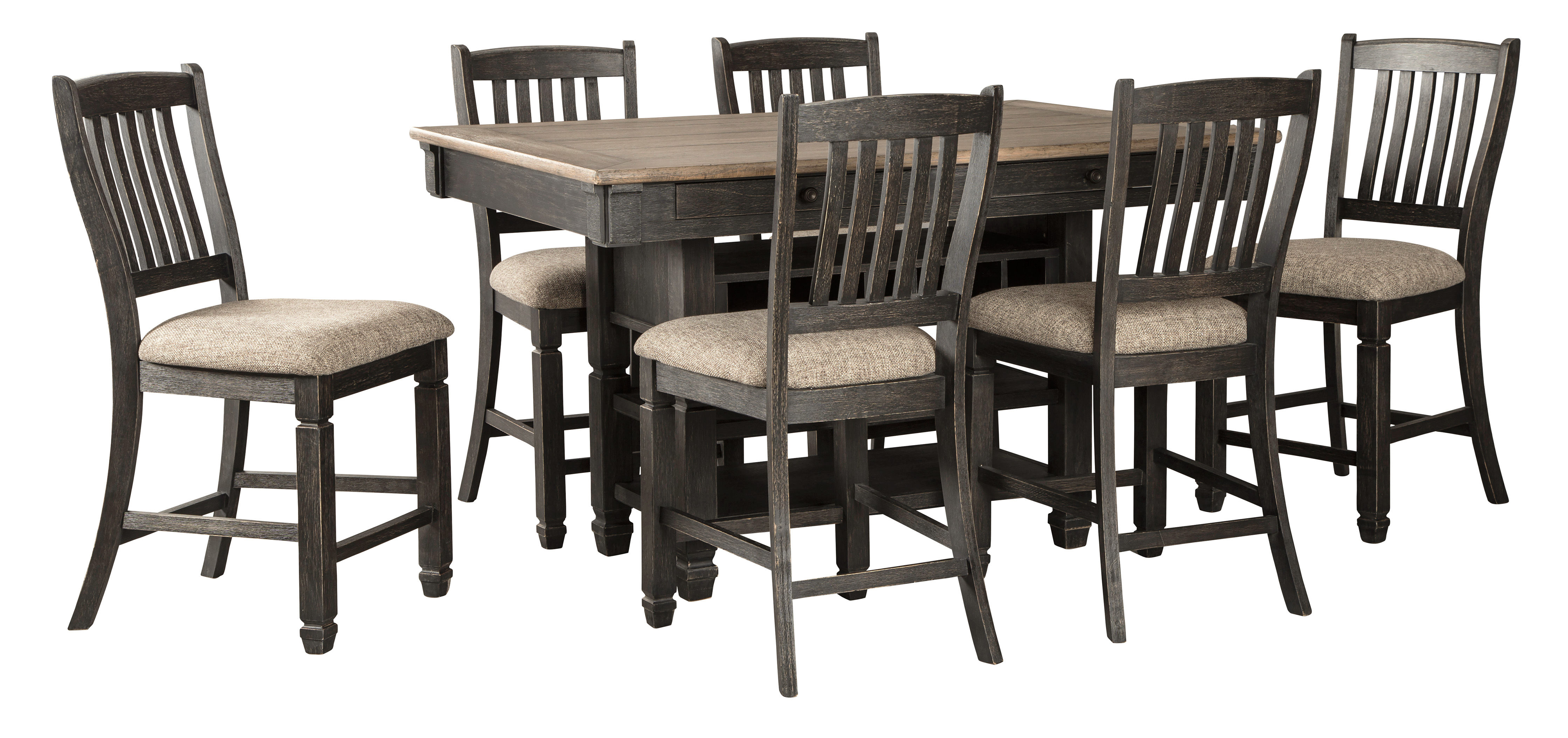 Picture of Tyler Creek Counter Height Dining Table & 6 Stools