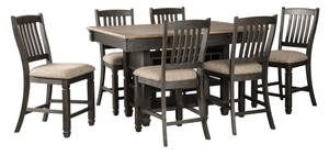 Picture of Tyler Creek Counter Height Dining Table & 6 Stools