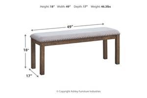 Picture of Moriville Dining Table, 4 Chairs & Bench