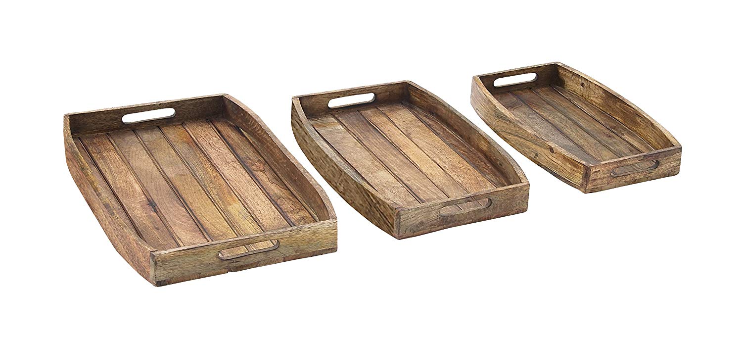 Picture of Wood Tray Set