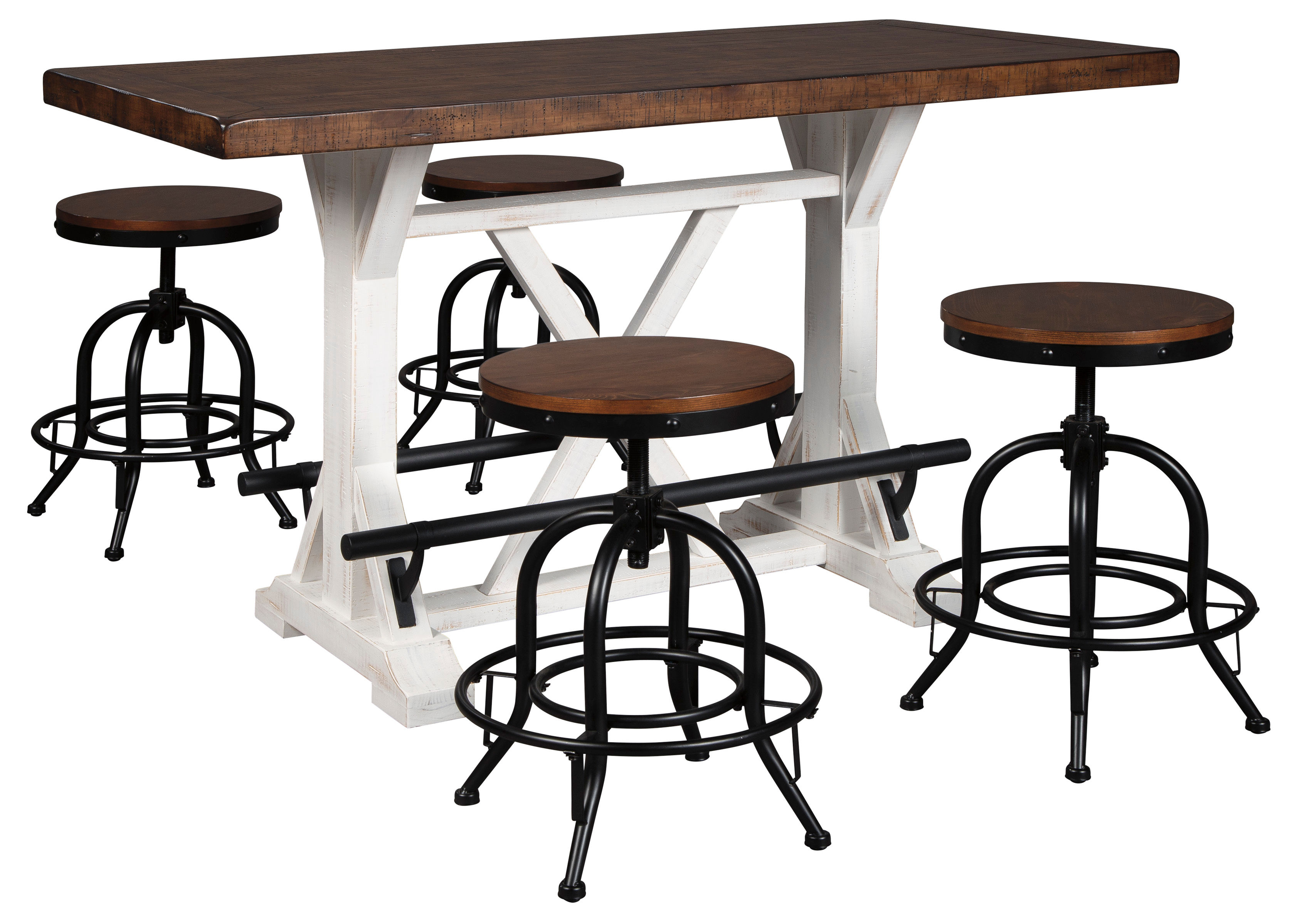 Picture of Valebeck Counter Height Dining Table & 4 Stools