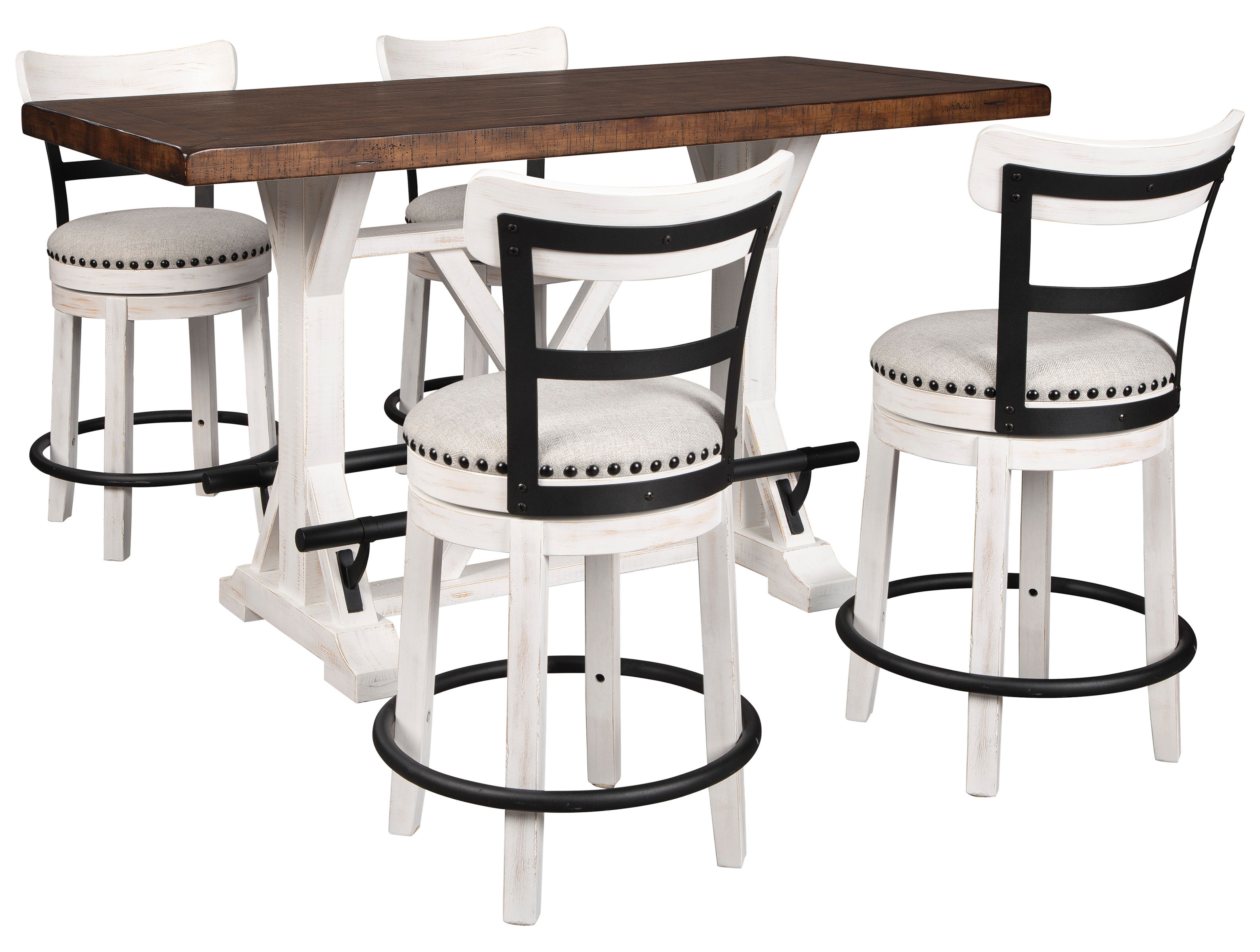 Picture of Valebeck Counter Height Dining Table & 4 Stools