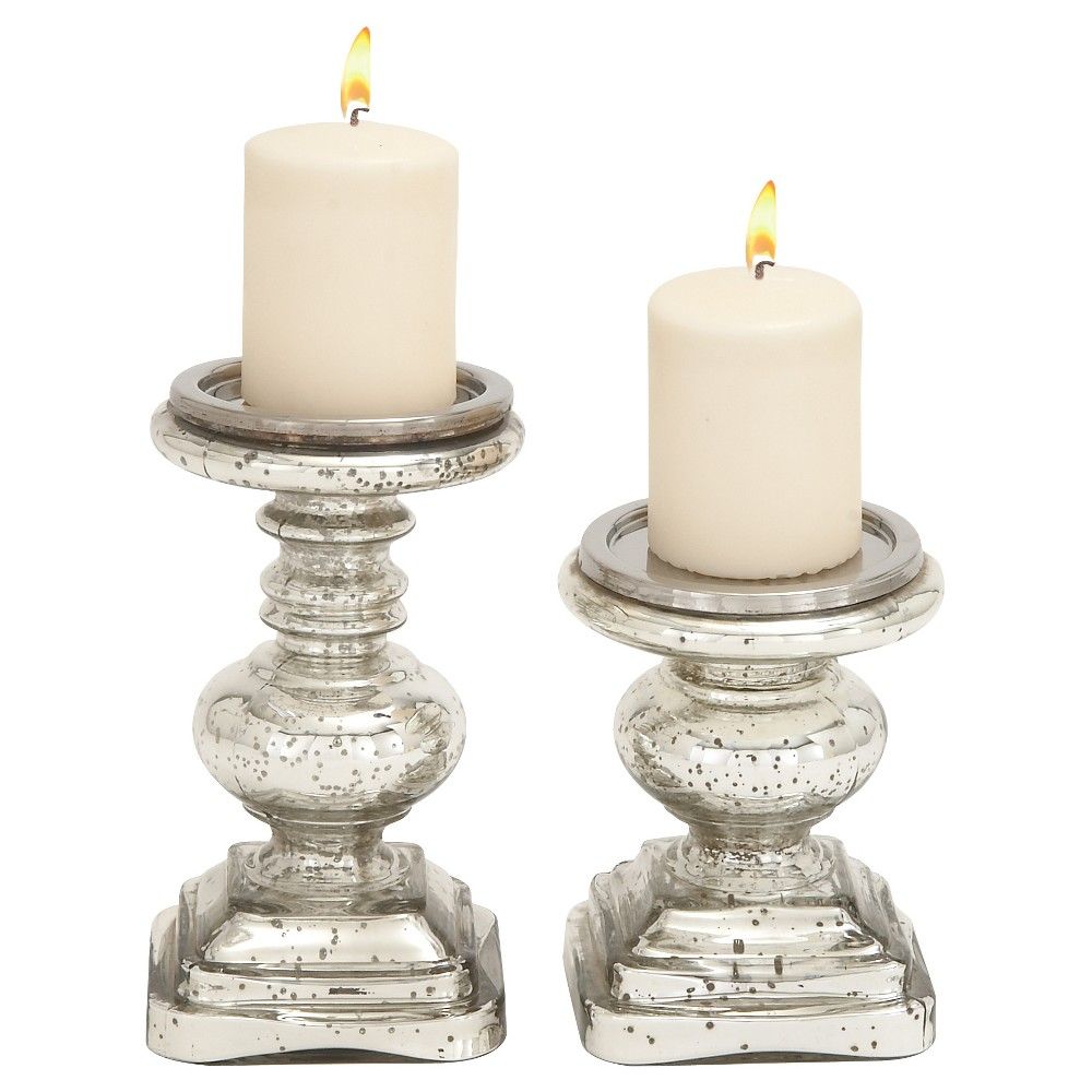 Picture of Glass Candle Holder Set
