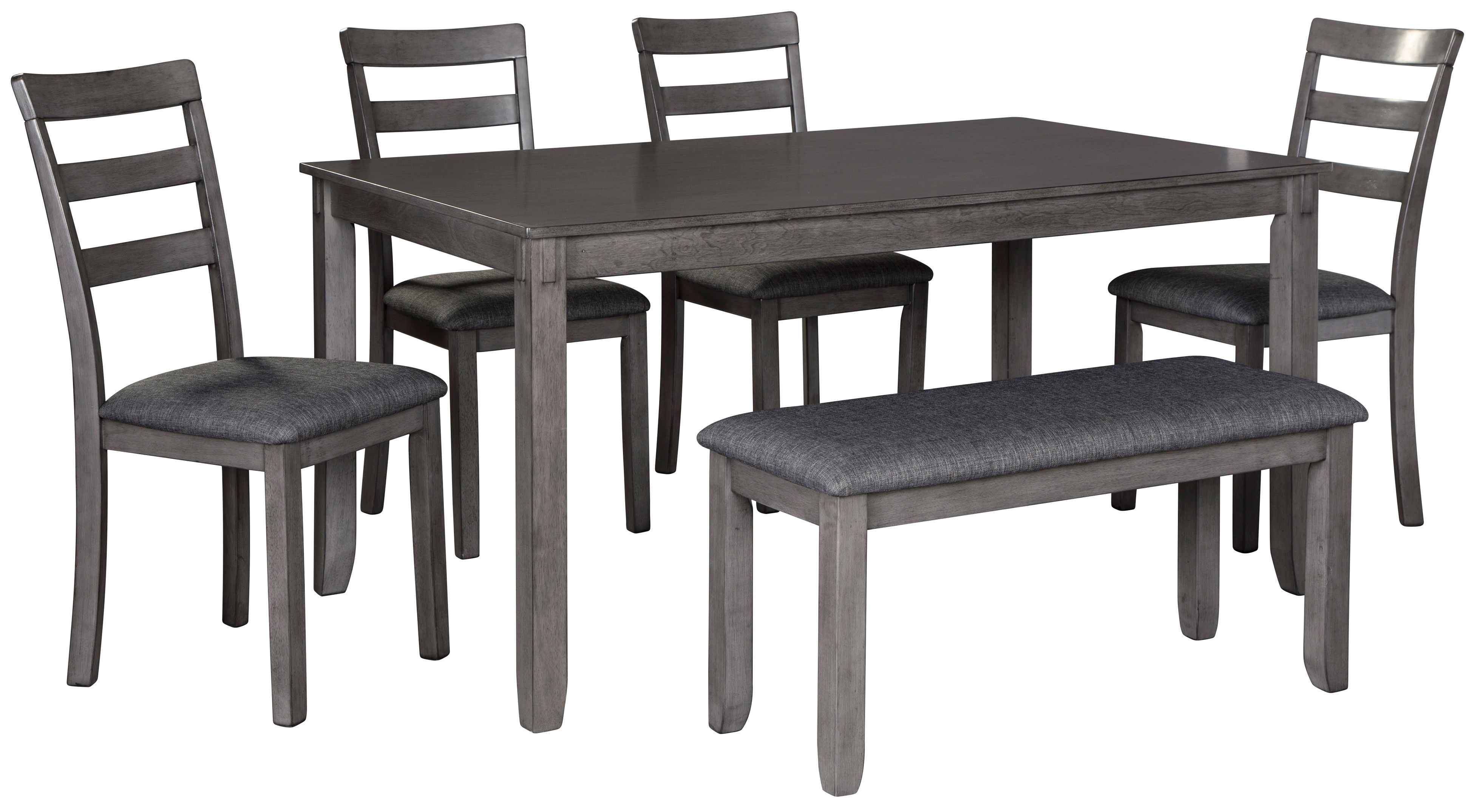 Picture of Bridson Dining Table, 4 Chairs & Bench