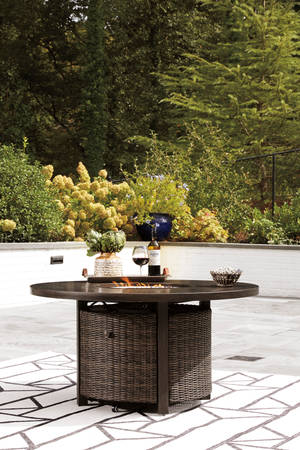 Picture of Paradise Trail Outdoor Fire Pit Table