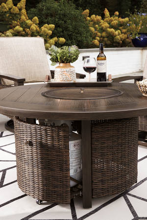 Picture of Paradise Trail Outdoor Fire Pit Table