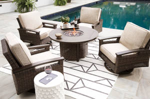 Picture of Paradise Trail Outdoor Fire Pit Table