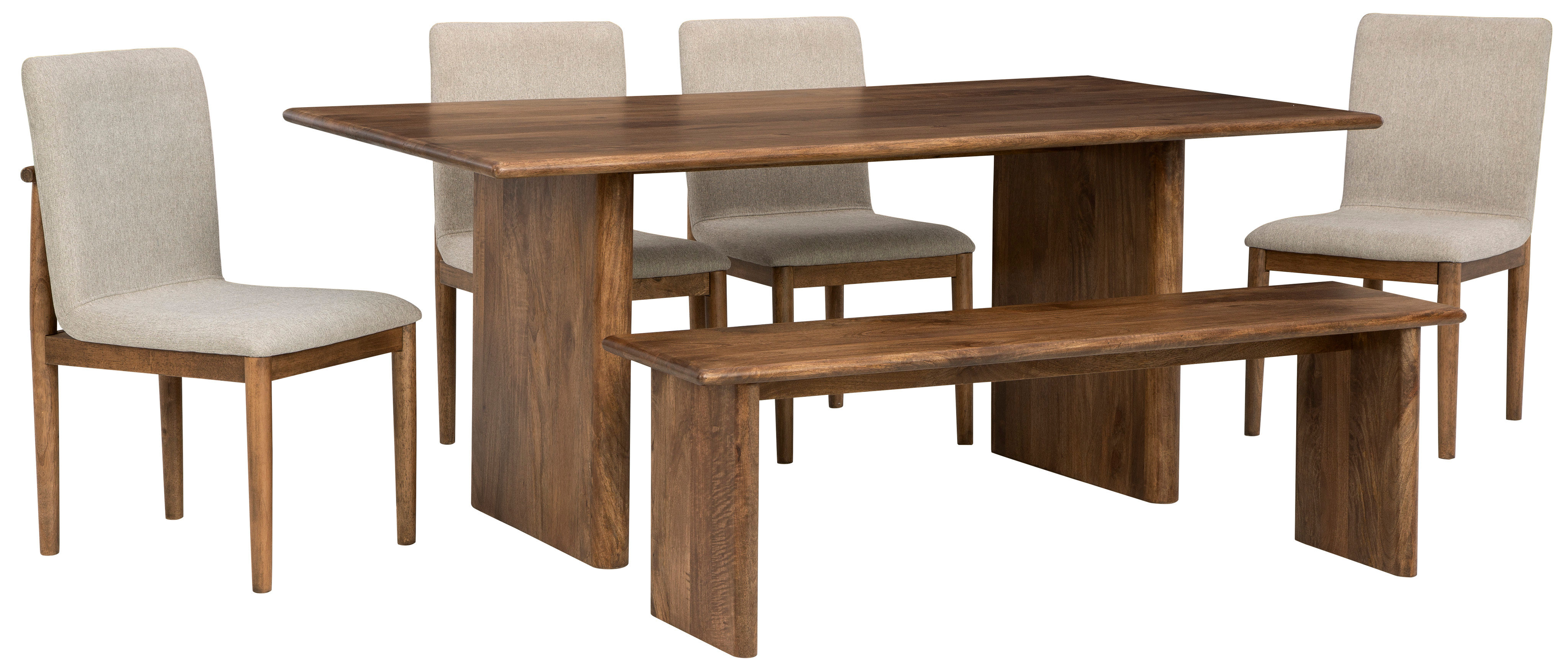 Picture of Isanti Dining Table, 4 Chairs & Bench