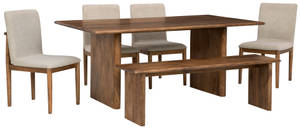 Picture of Isanti Dining Table, 4 Chairs & Bench