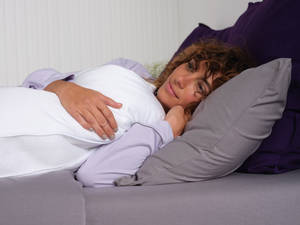 Picture of Purple SoftStretch Split King Sheets