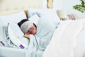 Picture of Purple SoftStretch Queen Sheets
