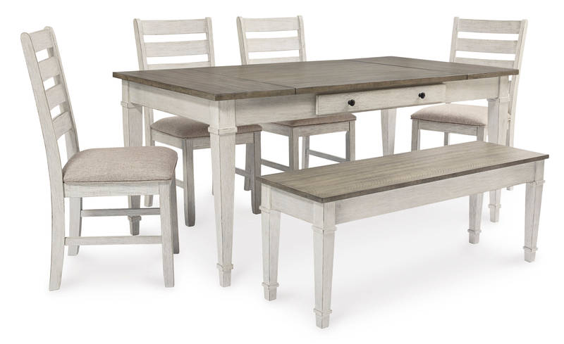 Picture of Skempton Dining Table, 4 Chairs & Bench