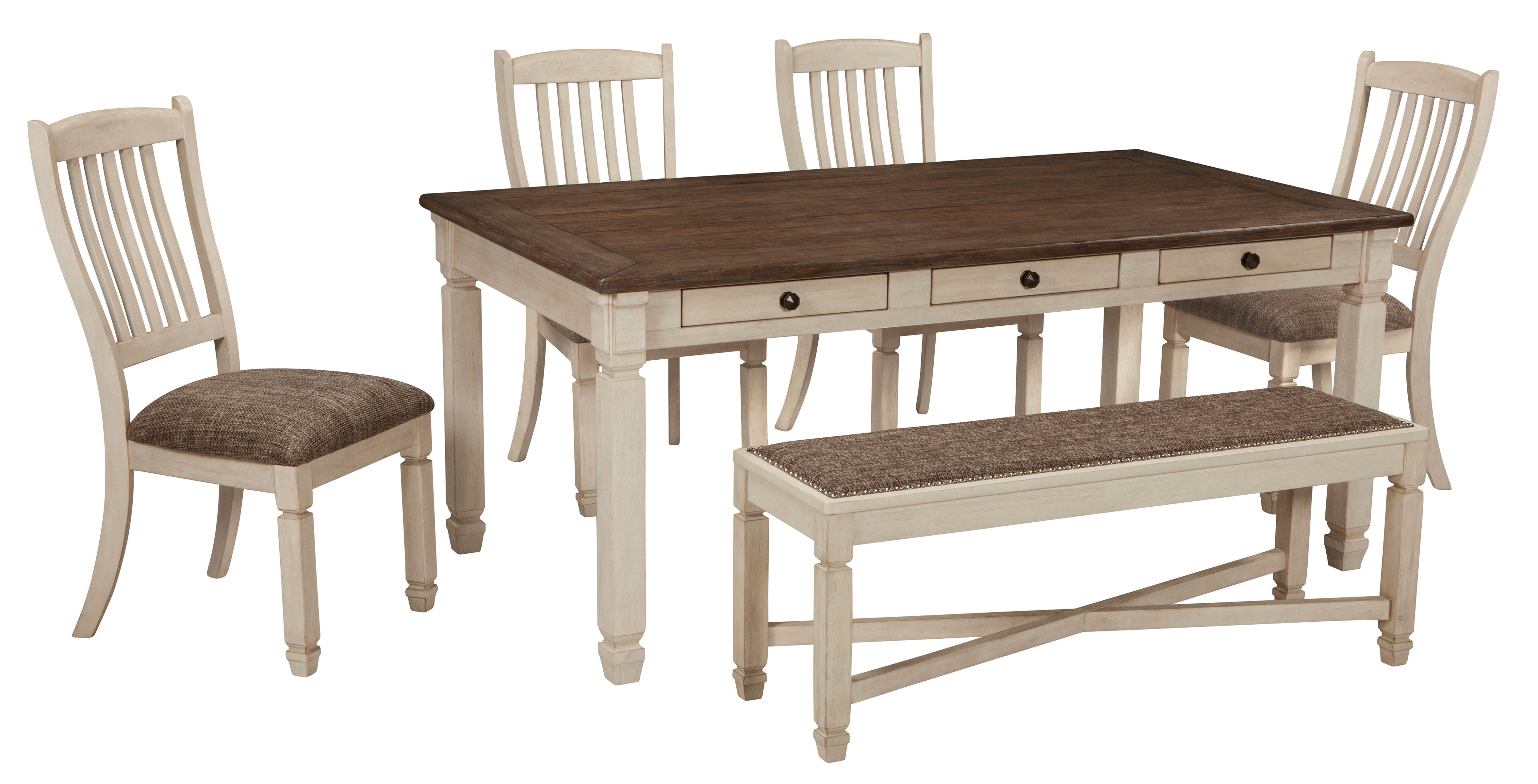 Picture of Bolanburg Dining Table, 4 Chairs & Bench
