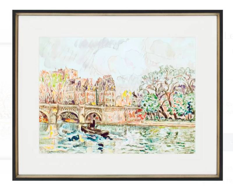 Picture of Paris Le Place Dauphine Wall Art