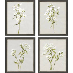Picture of White Field Flowers Wall Art Set