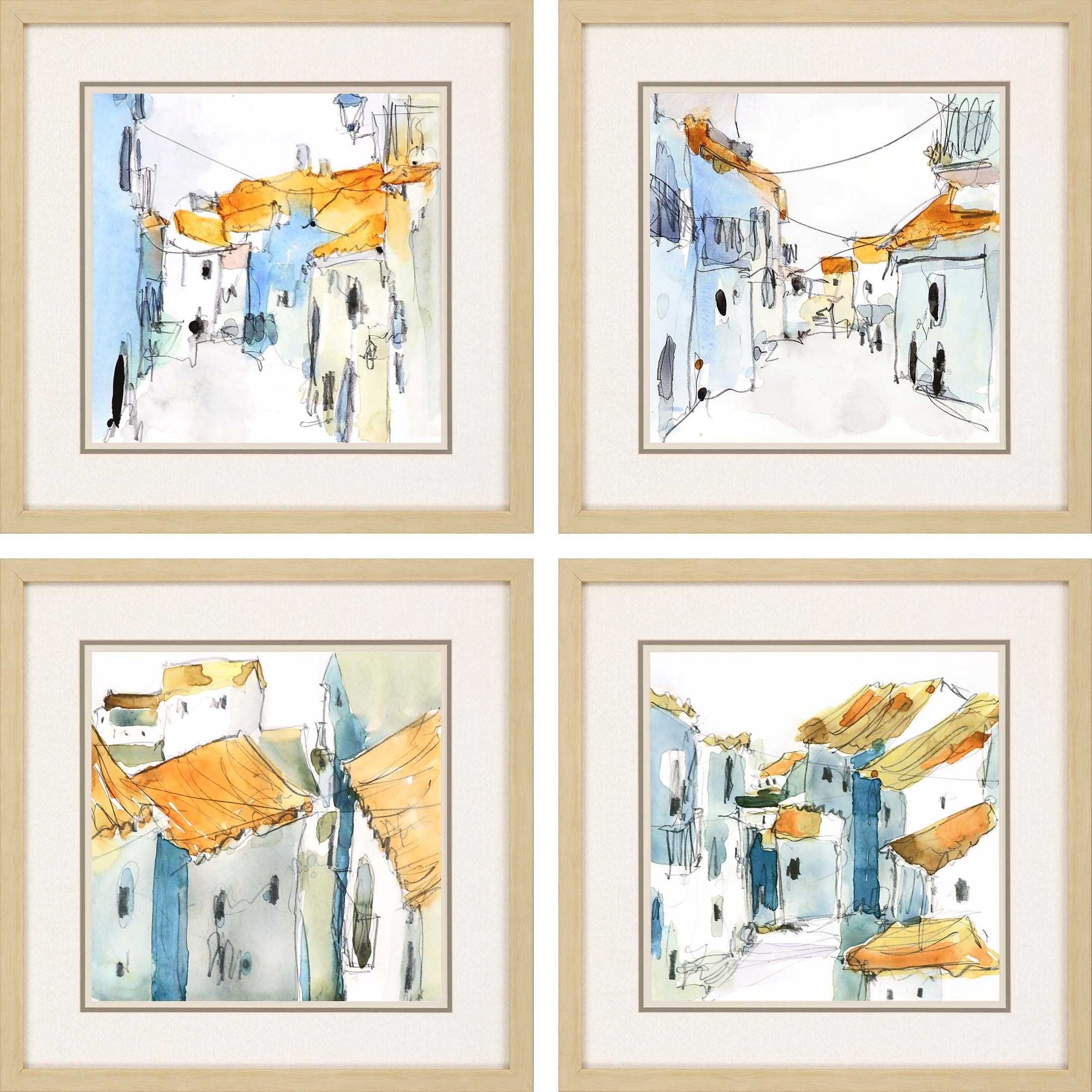 Picture of Sidewalks Wall Art Set