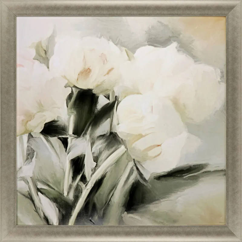 Picture of White Floral Arrangement Wall Art