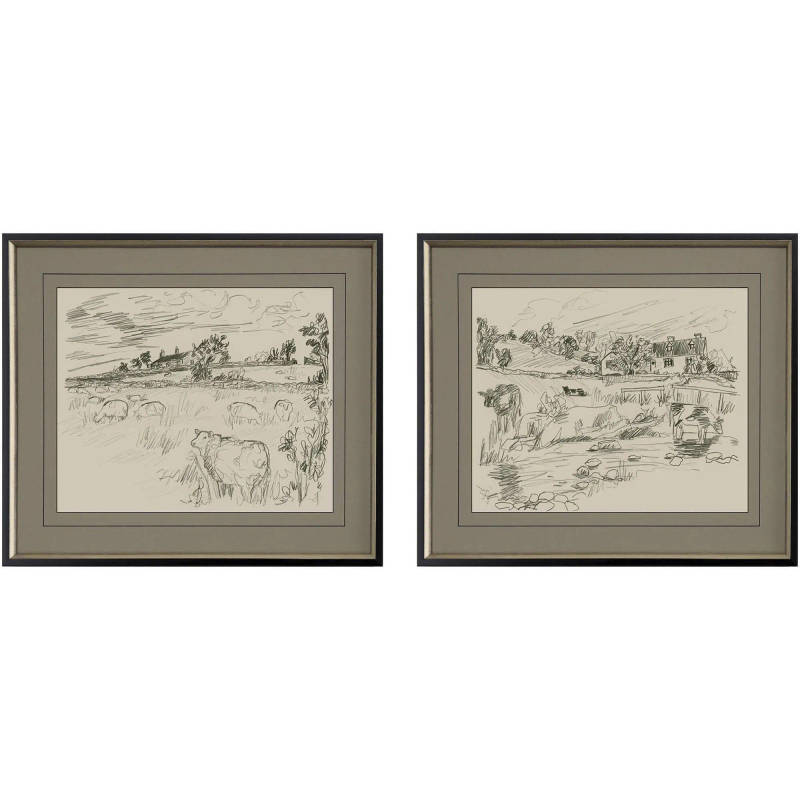 Picture of Sepia Scenes I Wall Art Set
