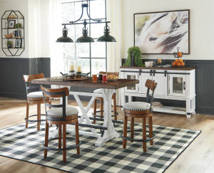 Picture of Valebeck Counter Height Dining Table & 4 Stools