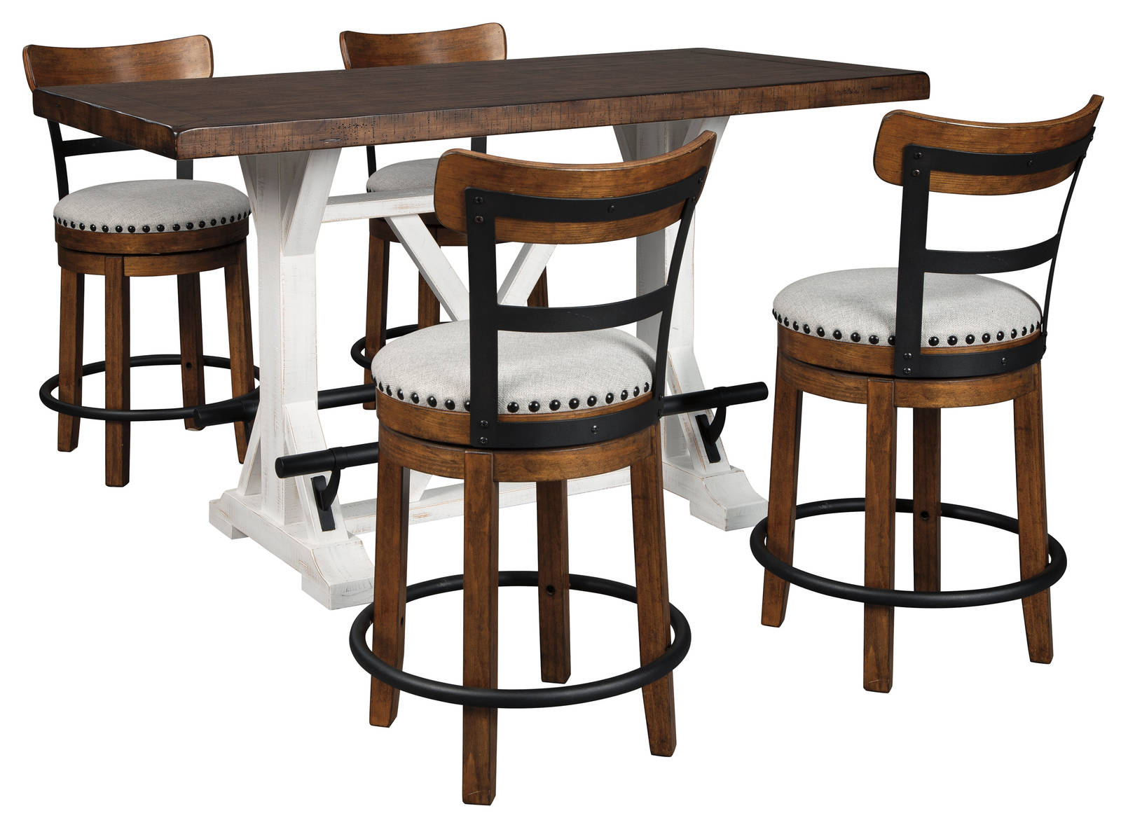 Picture of Valebeck Counter Height Dining Table & 4 Stools