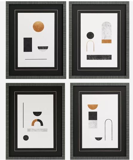 Picture of Abstract Luxe Wall Art Set