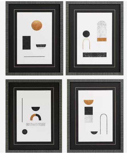 Picture of Abstract Luxe Wall Art Set