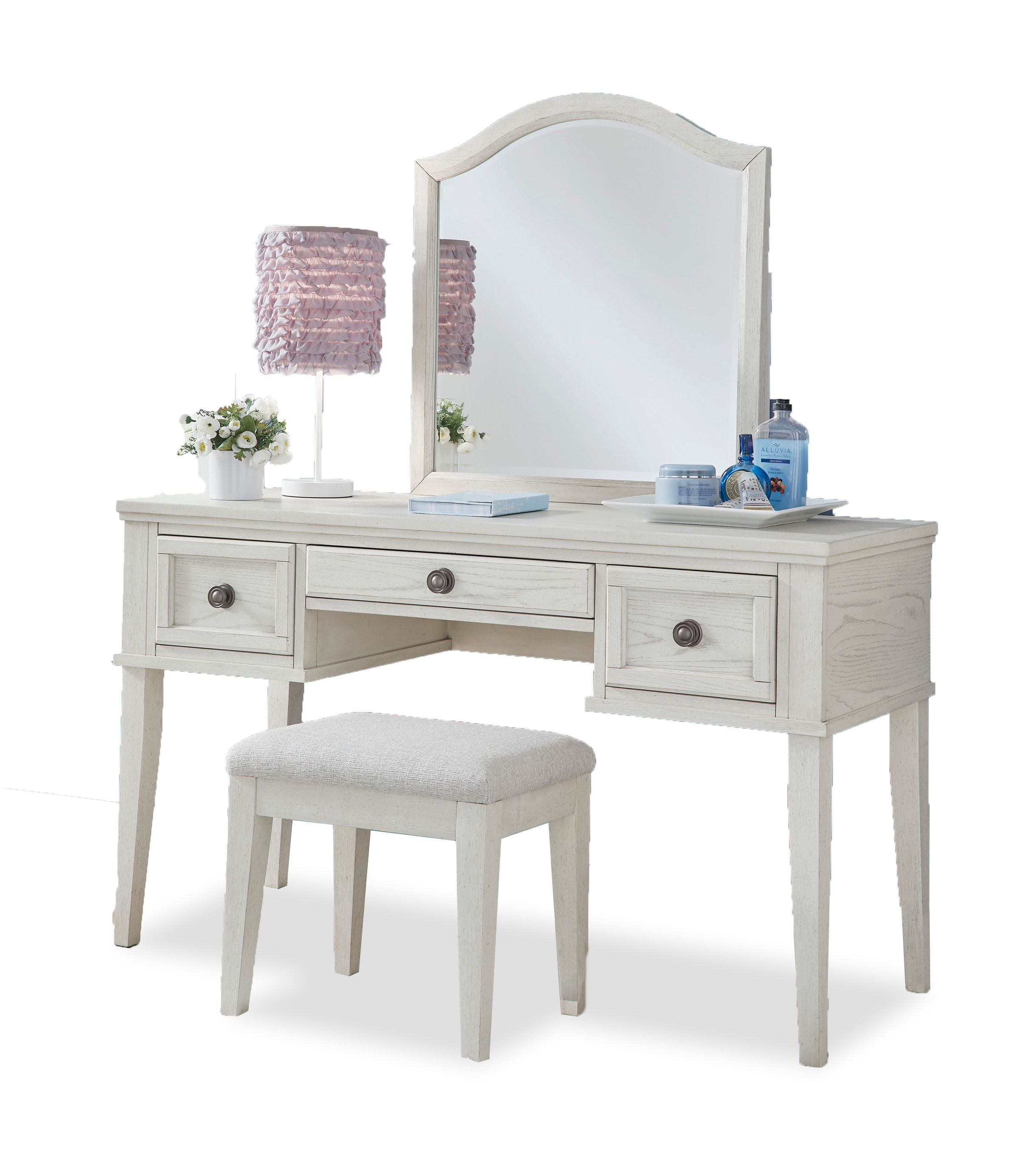 Picture of Robbinsdale Mirrored Vanity with Stool