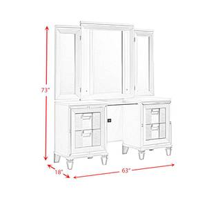 Picture of Twenty Nine Vanity with Mirror & Stool