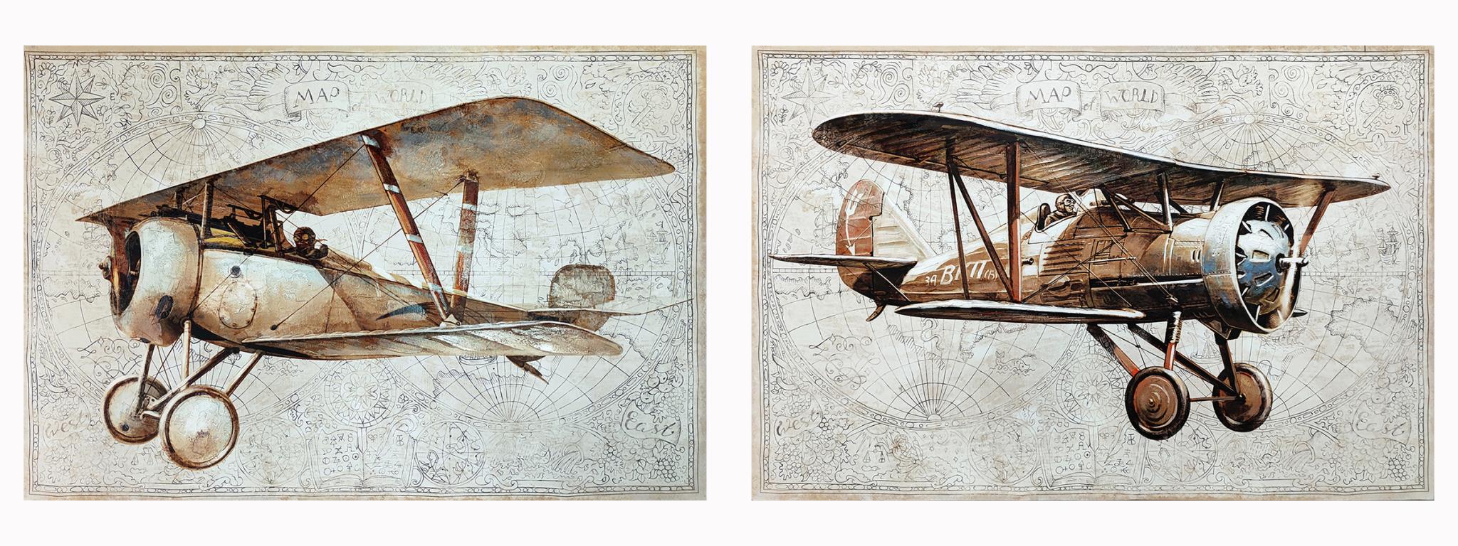 Picture of Airplanes Wall Art Set