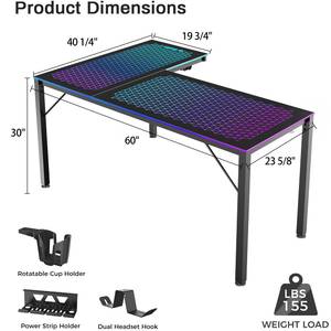 Picture of GTG-L60 Gaming Desk