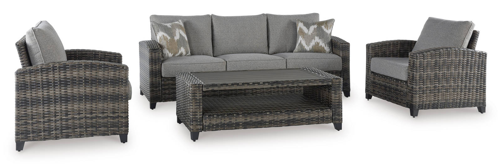 Picture of Oasis Court Outdoor Sofa, 2 Chairs & Table
