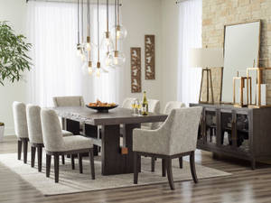 Picture of Burkhaus Dining Table & 8 Chairs