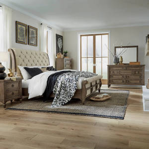 Picture of Americana Farmhouse Queen Size Bed