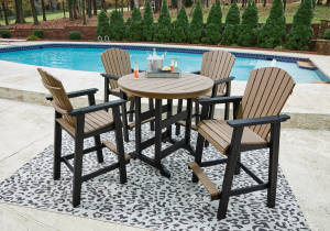 Picture of Fairen Trail Outdoor Dining Table & 4 Stools
