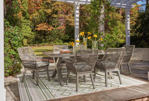 Picture of Beach Front Outdoor Dining Table & 6 Chairs