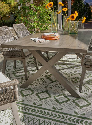 Picture of Beach Front Outdoor Dining Table & 6 Chairs