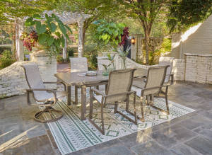 Picture of Beach Front Outdoor Dining Table & 6 Chairs