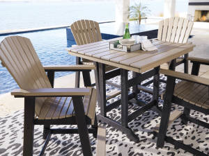 Picture of Fairen Trail Outdoor Dining Table & 4 Stools