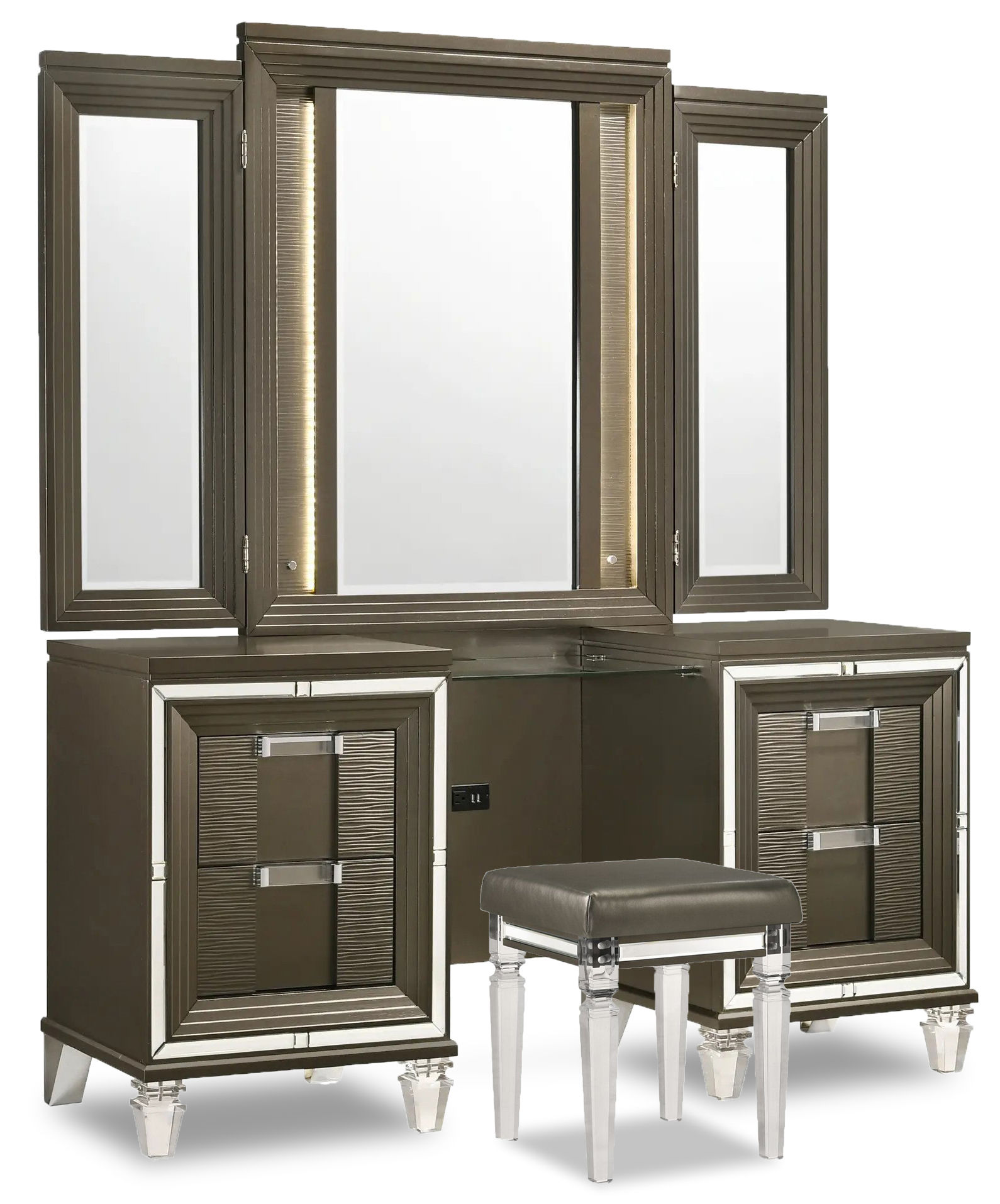 Picture of Twenty Nine Vanity, Mirror & Stool
