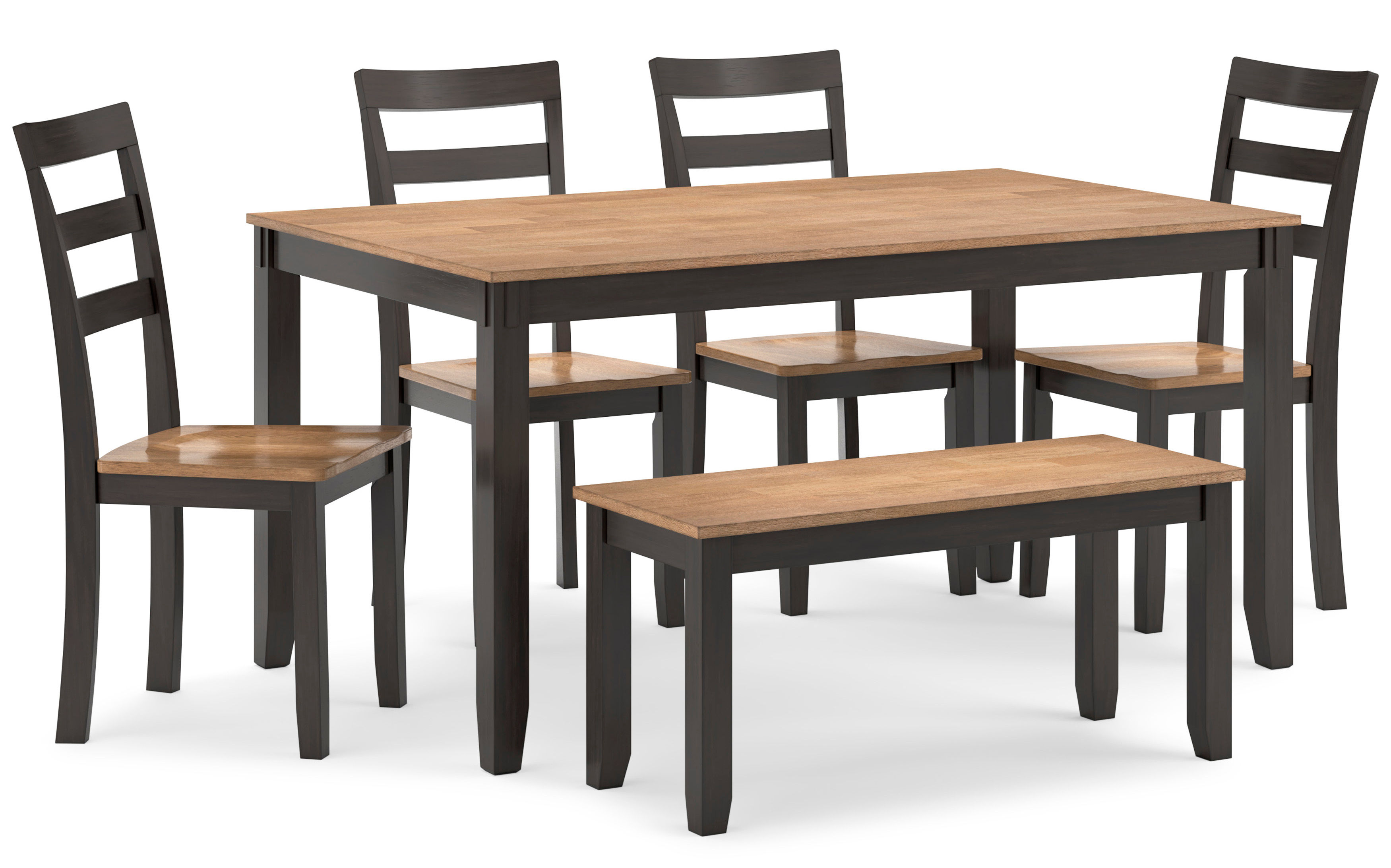 Picture of Gesthaven Dining Table, 4 Chairs & Bench
