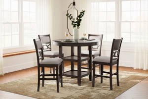 Picture of Langwest Counter Height Dining Table & 4 Stools