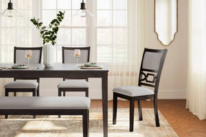 Picture of Langwest Dining Table, 4 Chairs & Bench