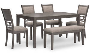 Picture of Wrenning Dining Table, 4 Chairs & Bench